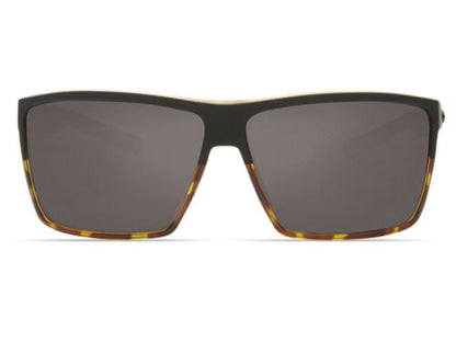 New Authentic Costa Del Mar Rincon Sunglasses Matte Black/Tortoise Frame Gray Lens 580P
