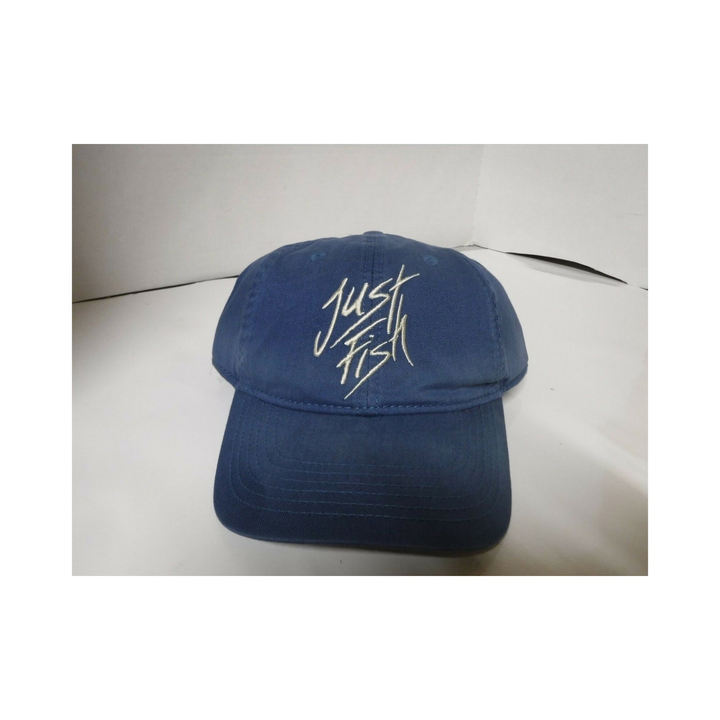 New Authentic Outdoor Cloth Hat Blue/ Just Fish