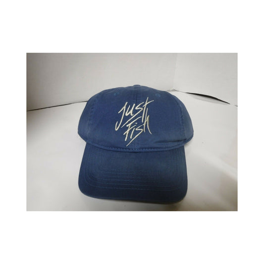 New Authentic Outdoor Cloth Hat Blue/ Just Fish