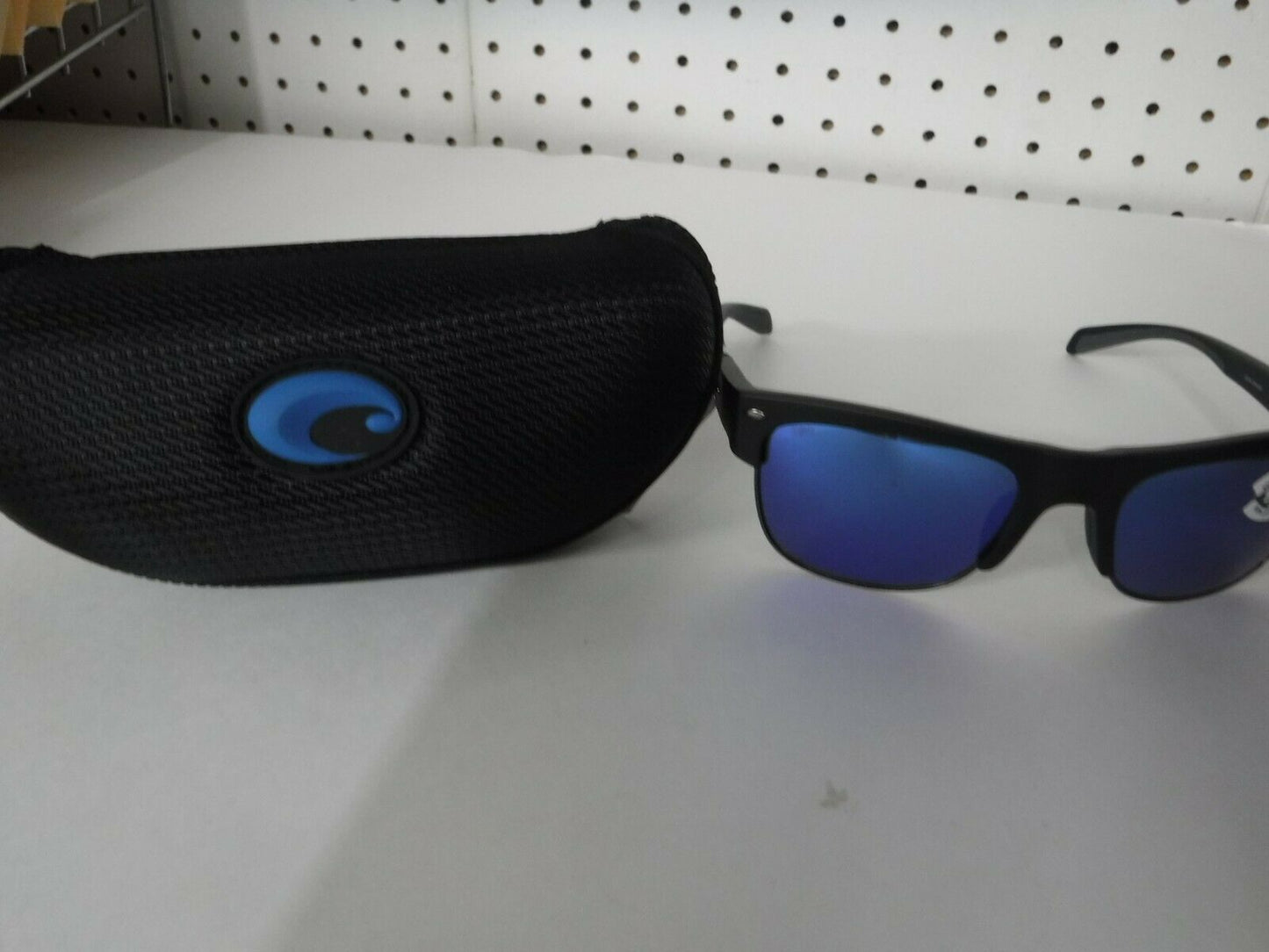 New Authentic Costa Pawley Sunglasses Matte Black Frame/ Blue Mirror Glass W580