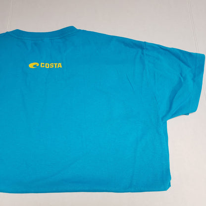 New Authentic Costa Short Sleeve T-Shirt Pez Velas Heather Blue XL