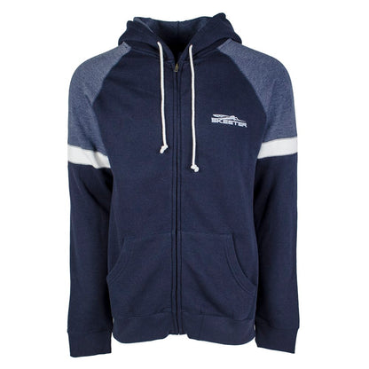 New Authentic Skeeter Colorblock Zip Hoodie- Navy