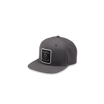 New Authentic Costa Flat Brim Hat Adjustable Palms Logo Gray