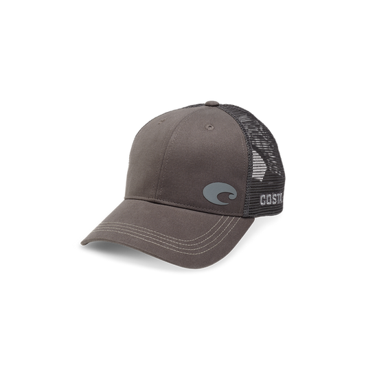 New Authentic Costa Offset C Trucker Hat Adjustable Gray
