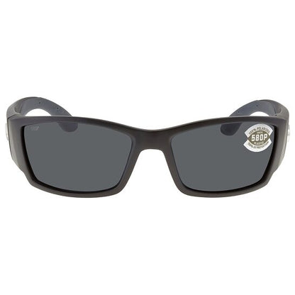 New Authentic Costa Corbina Sunglasses Matte Black/Gray 580P