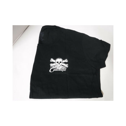 New Authentic Calcutta S/S Shirt -Black/  Neon Rainbow Logo- XLarge