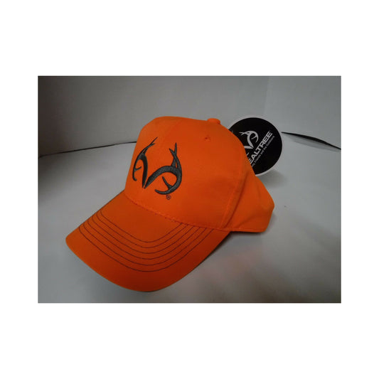 New Authentic RealTree Hat Adjustable Orange/ Brown RealTree Logo/ Mid-Profile