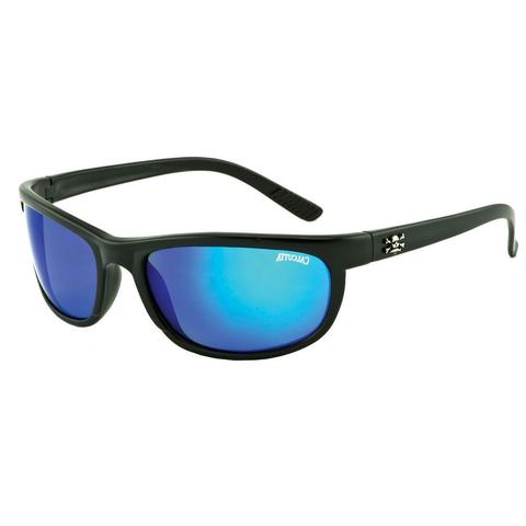 Black Frames/ Polarized Blue Mirror Lens