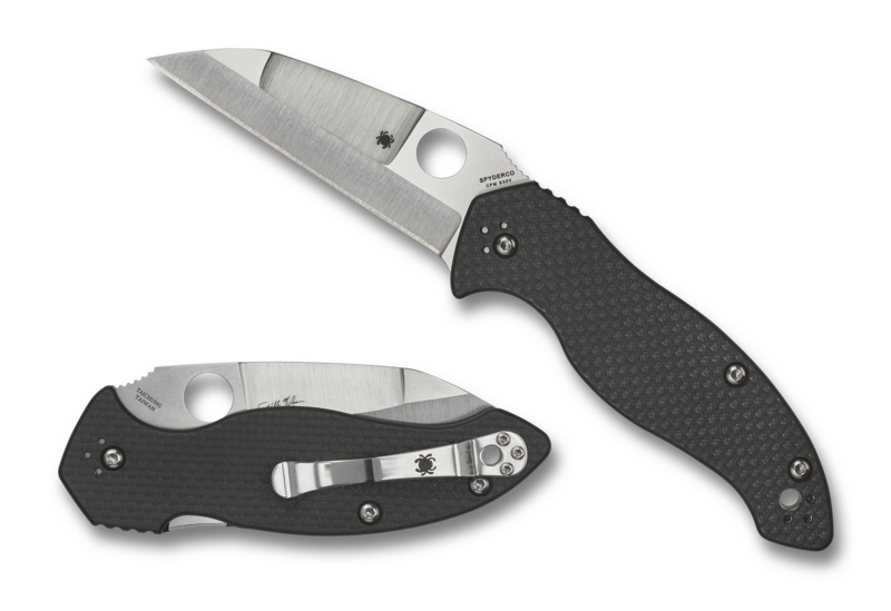 New Spyderco Canis Plain CF CPMS30V