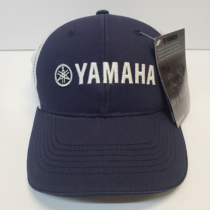 New Yamaha Hat-Navy Blue/White Twill Cloth
