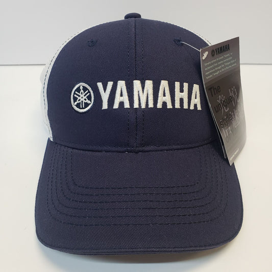 New Yamaha Hat-Navy Blue/White Twill Cloth