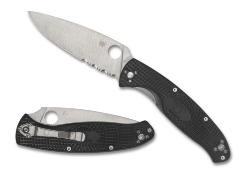 NEW Spyderco Resilience Lightweight P/S Black Frn C142PSBK