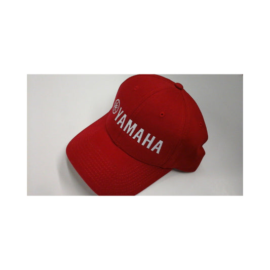 New Yamaha Cloth Hat  Red with White Letters