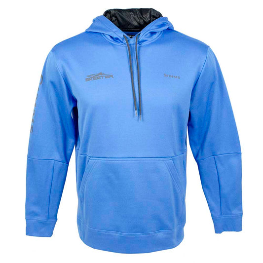 New Authentic Skeeter Simms Hoodie Pacific Blue Medium