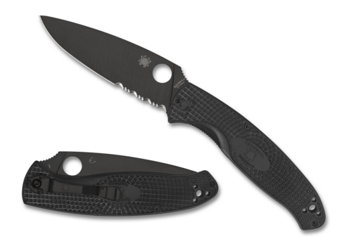 Spyderco Resilience Lightweight Black P/S Black Frn C142PSBBK