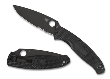 Spyderco Resilience Lightweight Black P/S Black Frn C142PSBBK