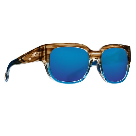 Shiny Wahoo Frame Blue Mirror Glass Lens