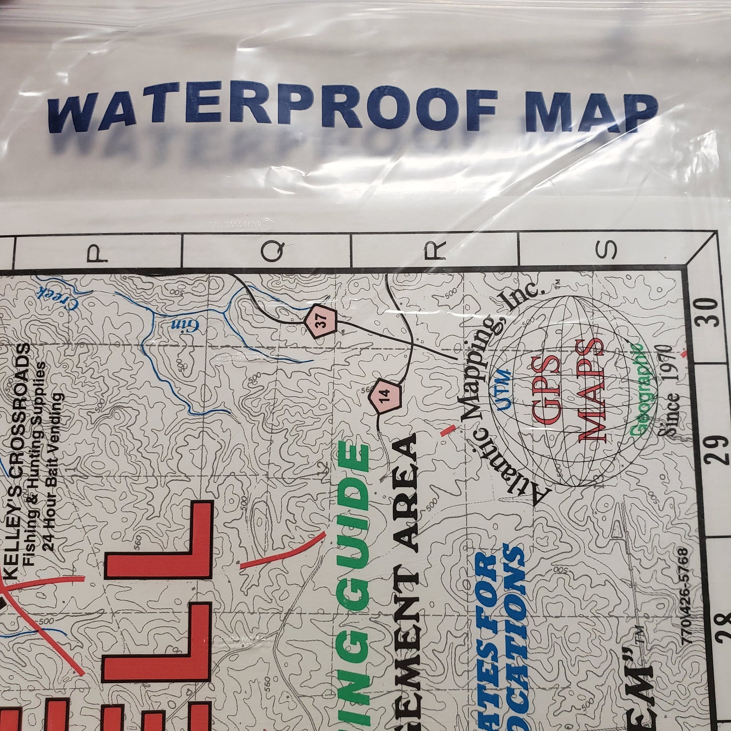 Atlantic Mapping GPS Waterproof Map Lake Mitchell