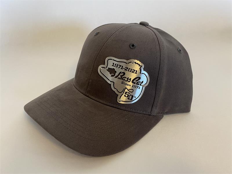 Bass Cat 50th Anniversary Badge Hat-Charcoal Cloth