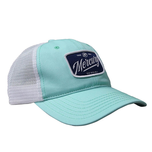 New Authentic Mercury Script Hat-Mint/White mesh