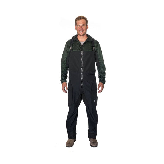 Buck N Bass Reservoir Rain Shell Bib Pant Black Large
