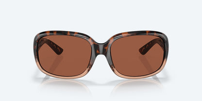 New Authentic Costa Sunglasses-Gannet -Shiny Tortoise Fade Frame/Copper Polycarbonate Lens-580P