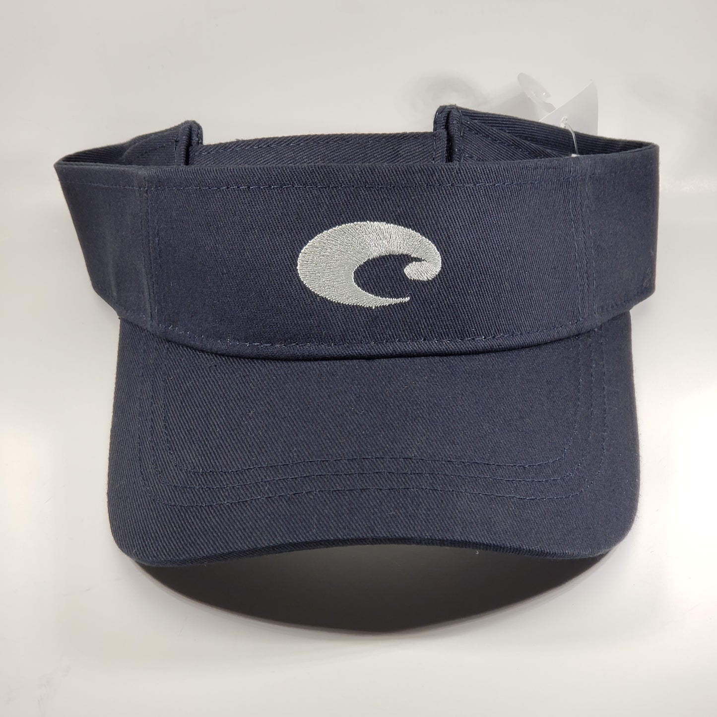 New Authentic Costa Cotton Visor Blue with Gray Logo