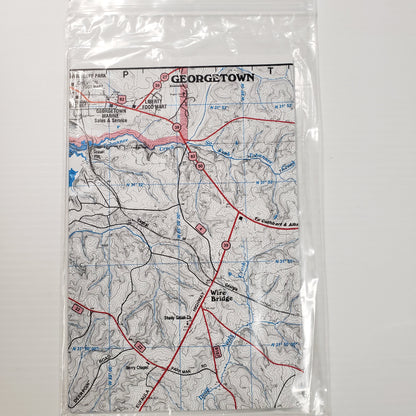 Atlantic Mapping GPS Paper Map Lake Eufaula