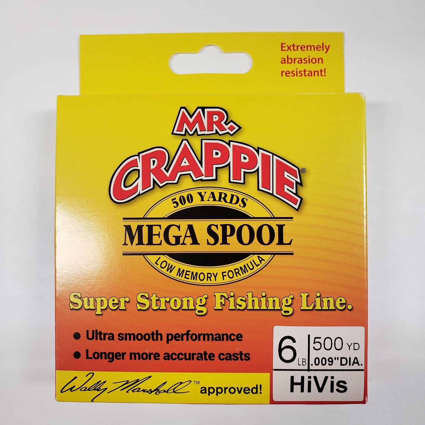 Lew's Mr Crappie Mega Spool 6lb 500 yd HiVis