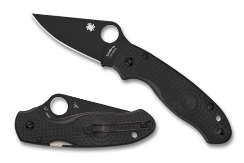 Spyderco Para 3 C223PBBK Liner Lock Knife Black FRN Handle BD1N