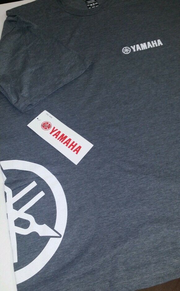 New Yamaha T-Shirt Short Sleeve Gray with White Logo XL