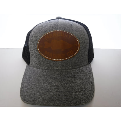 New Authentic Mercury Hat-Gray with Tan Patch Black Mesh