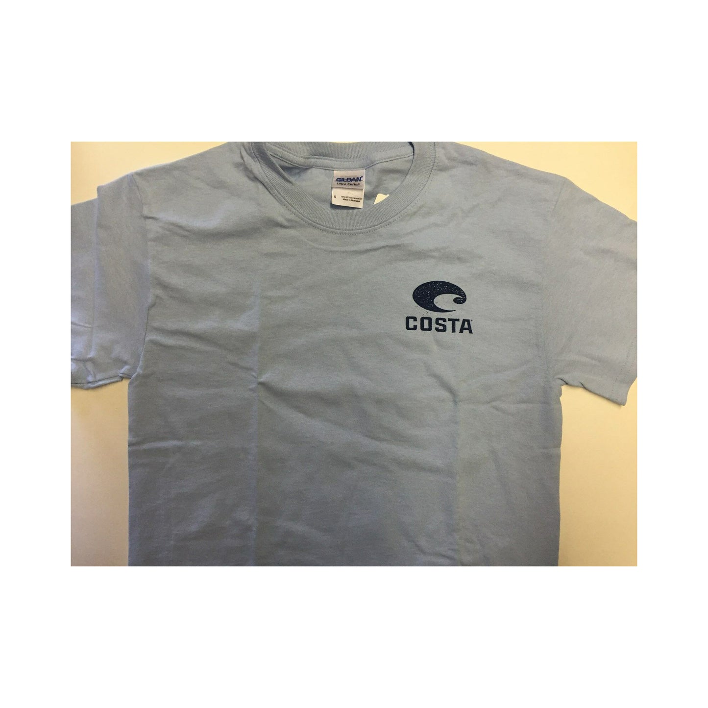 New Authentic Costa Short Sleeve T-Shirt Oasis Blue Small