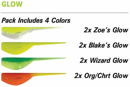 Leland Slab Magnet Glow Colors- 2"- 8 pk.
