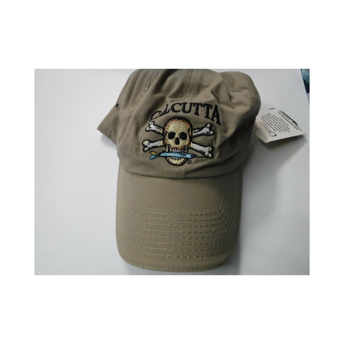 New Authentic Calcutta Hat Khaki with Colored Logo
