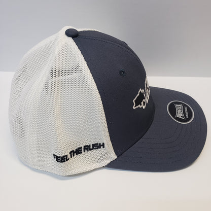 Bass Cat Proflex Adjustable Hat-Gray/White Mesh