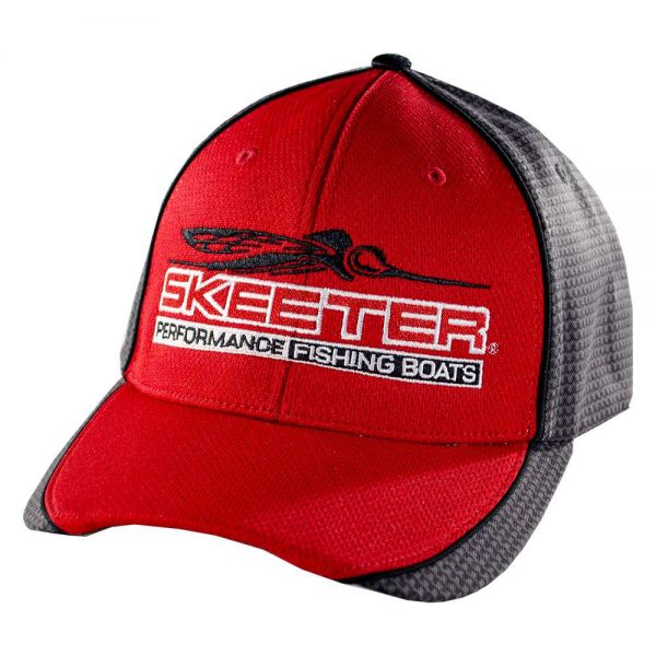 New Authentic Skeeter Hat Richardson Hat  Red/ Black Micro Mesh