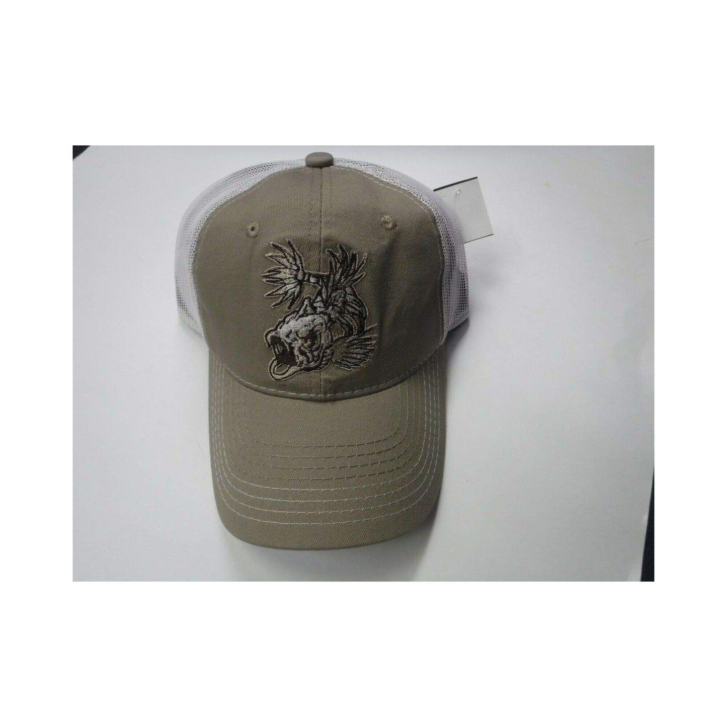 Khaki/ Off White Mesh