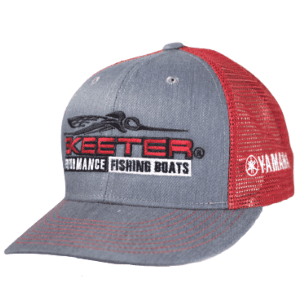 Heather Gray/Red Mesh