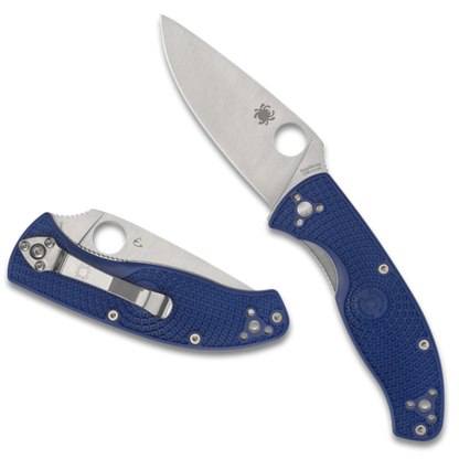 Spyderco Tenacious Lightweight Plain Blue Frn Cpm S35V C122PBL