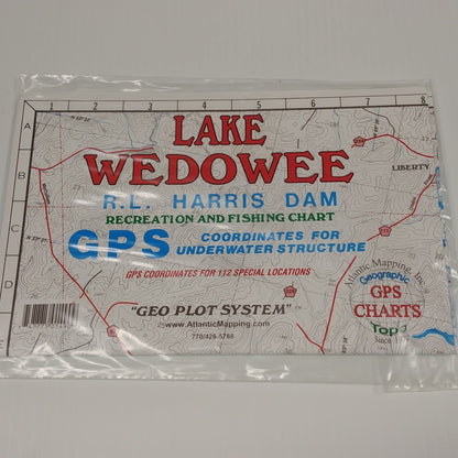 Atlantic Mapping GPS Paper Map Lake Wedowee
