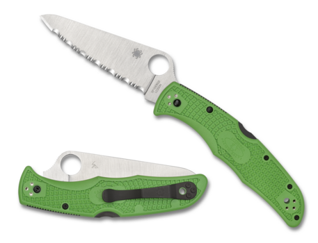 NEW Spyderco Pacific Salt 2 C91FSGR2 Spyderedge Green Frn