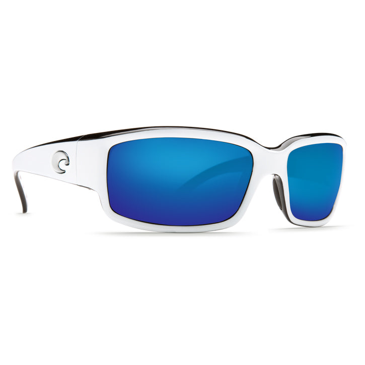 White/Black Frame/ Blue Mirror Lens 580P