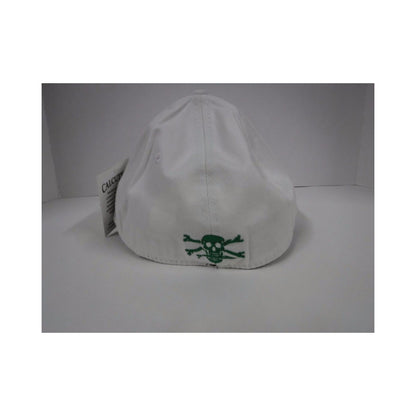 New Authentic Calcutta White Hat Flex-Fit Calcutta On Front Green Logo