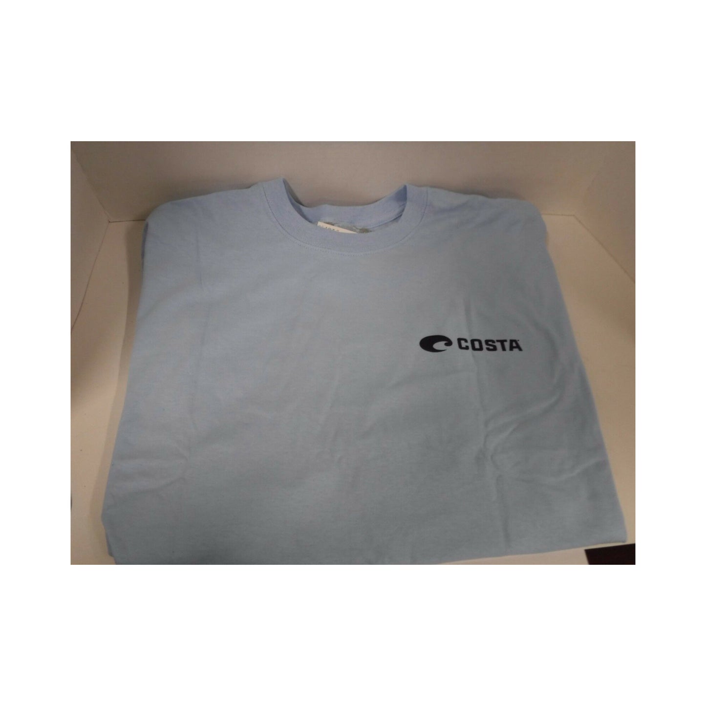 New Authentic Costa Short Sleeve T-Shirt Native Marlin Light Blue 2XL