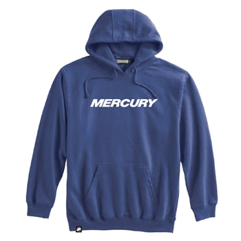 New Authentic Mercury Barkly Hoodie, Washed Blue  2X