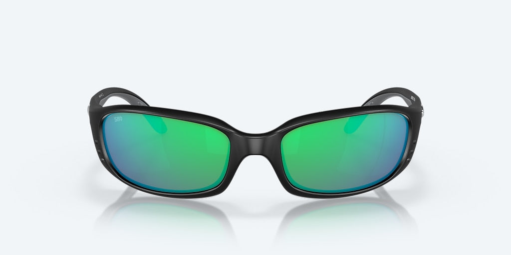 New Authentic Costa Sunglasses-Brine -Matte Black Frame/Green  Mirror Lens-580G