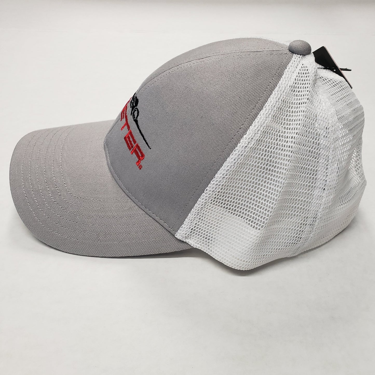 New Authentic Skeeter Simms Lead Trucker Cap Gray/ White Mesh
