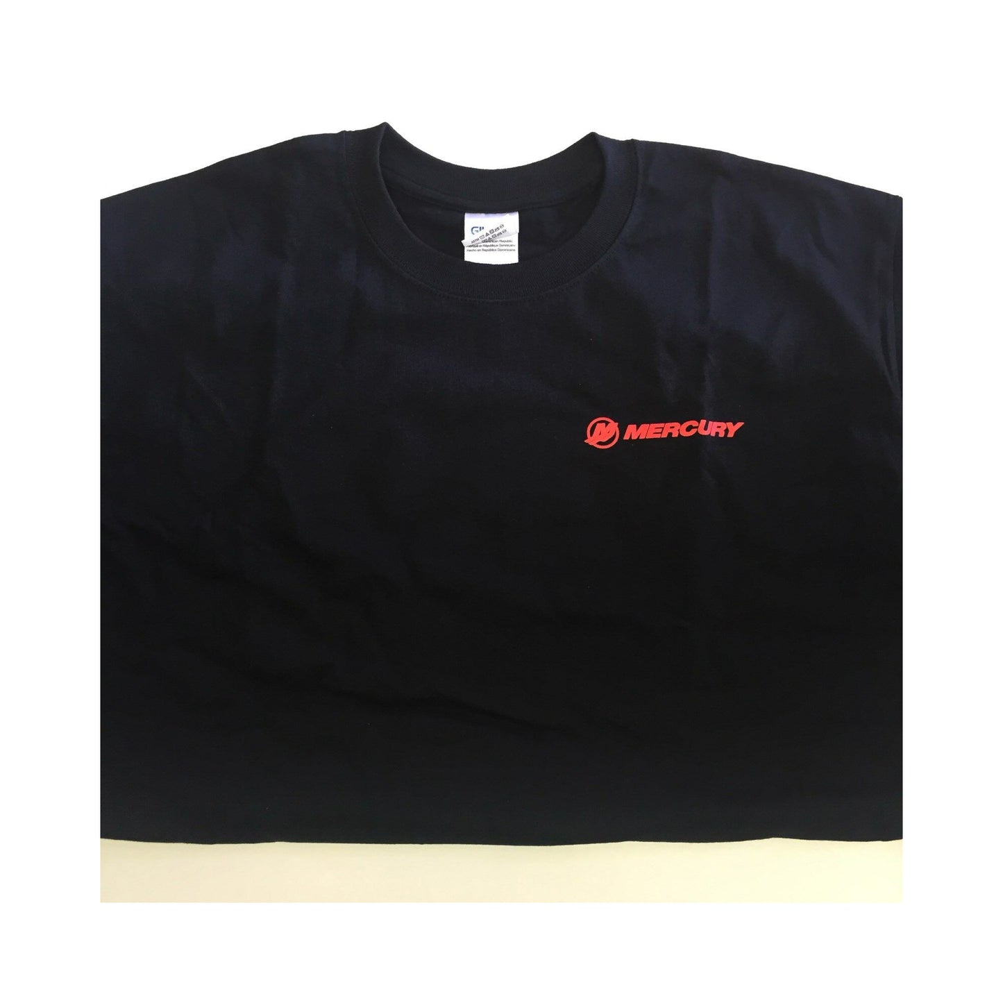 New Authentic Mercury Marine Short Sleeve Shirt Black with Red Logo