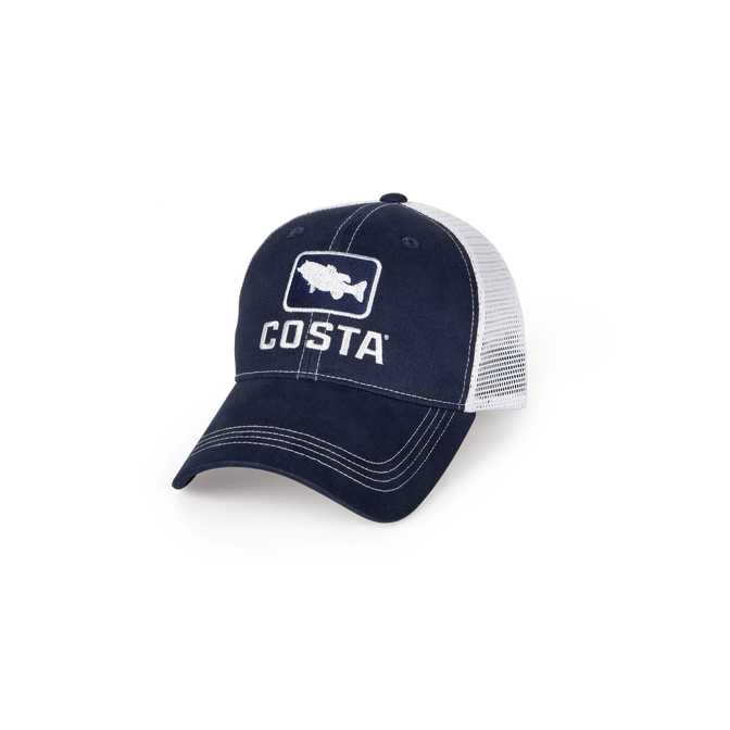 Navy/ White Mesh